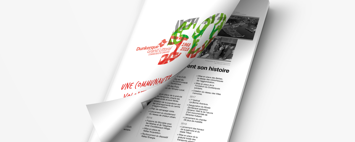 brochure anniversaire pour la CUD